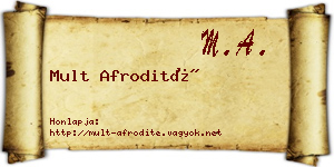 Mult Afrodité névjegykártya